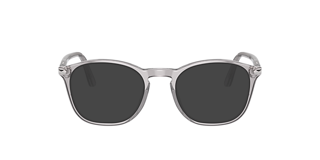 PO3007V Transparant grijs AcetaatEyeglass Frames van B24, met getinte lenzen