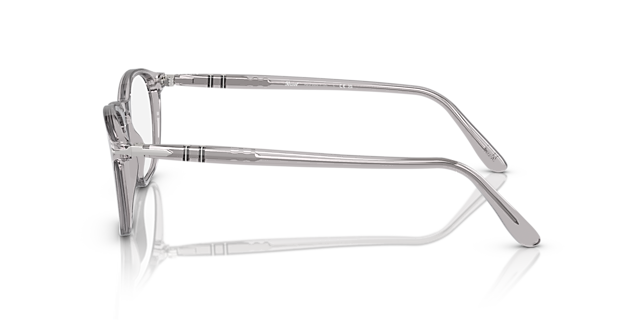 PO3007V Transparant grijs AcetaatEyeglass Frames van B24, Zijaanzicht