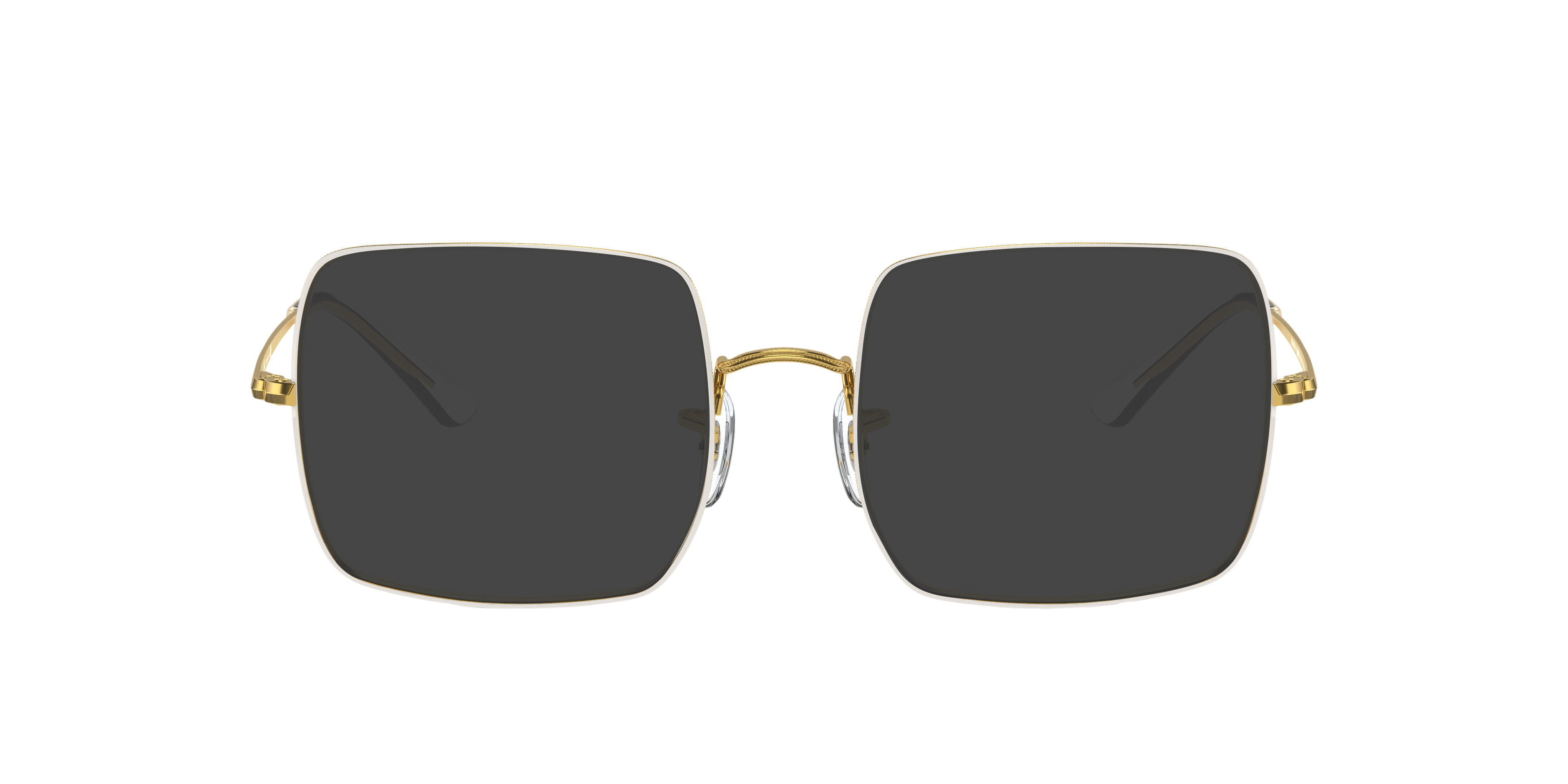 RB1971V Wit MetaalEyeglass Frames van B24, met getinte lenzen