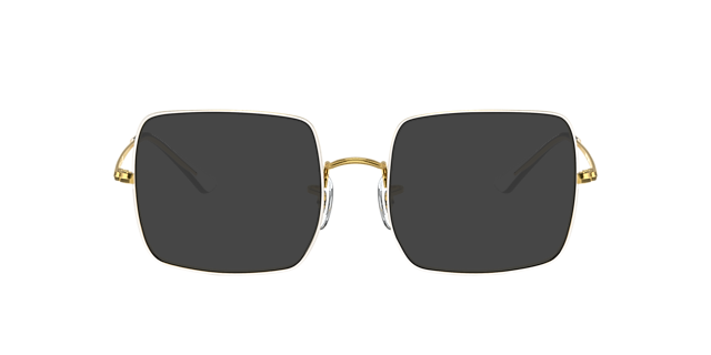 RB1971V Weiß MetallEyeglass Frames von B24, mit getönten Gläsern