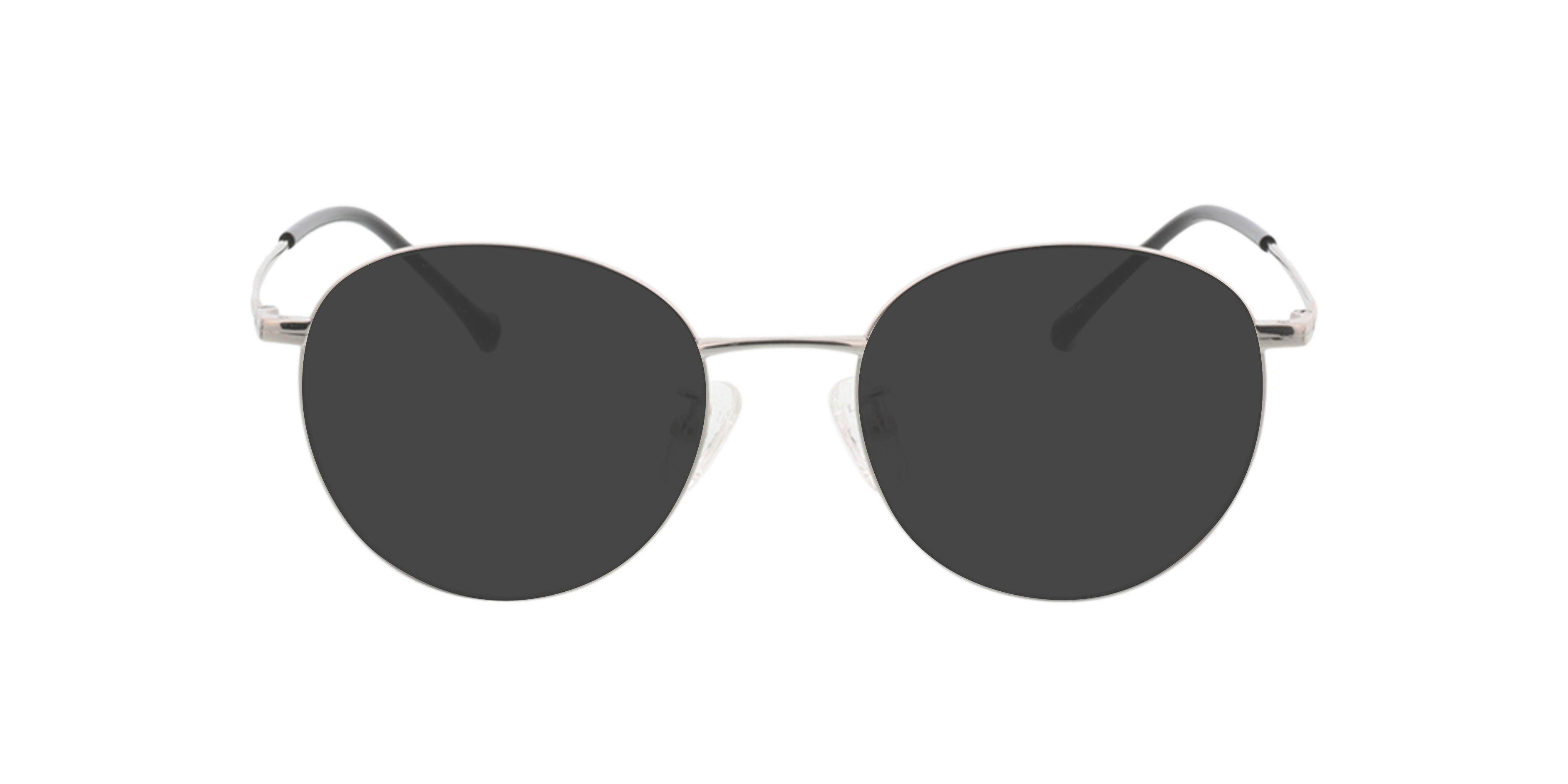 Charlottenburg Zilver MetaalEyeglass Frames van B24, met getinte lenzen