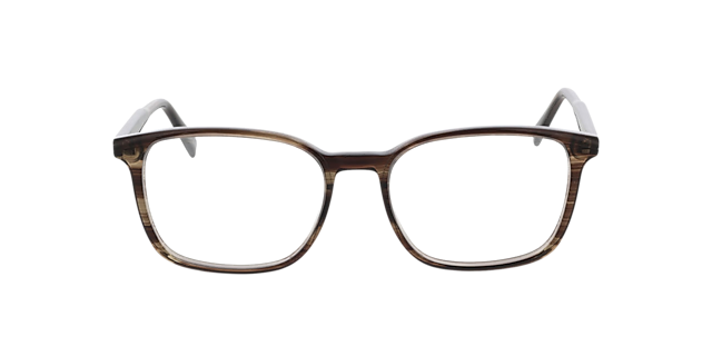 Barcelona Crystal Brown Horn AcetaatEyeglass Frames van B24, Vooraanzicht