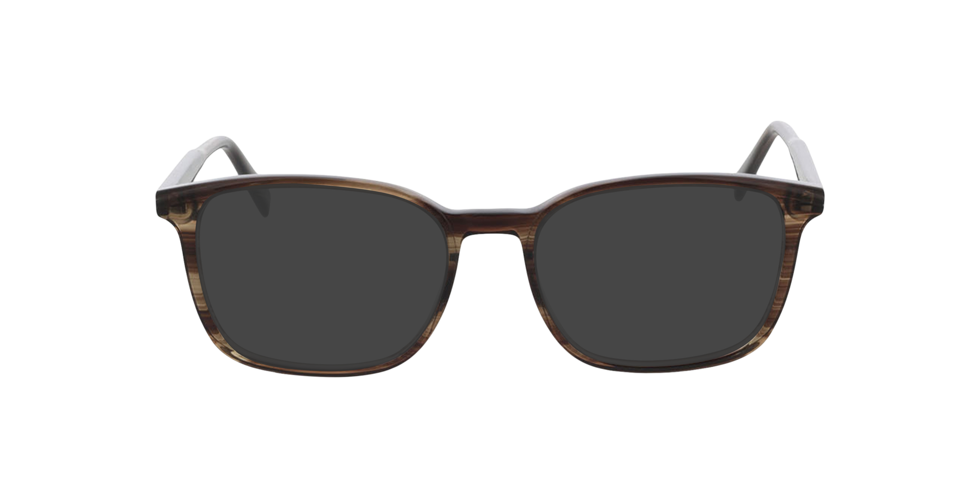 Barcelona Crystal Brown Horn AcetatEyeglass Frames von B24, mit getönten Gläsern