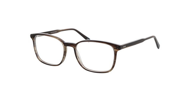 Barcelona Crystal Brown Horn AcetaatEyeglass Frames van B24, Hoekweergave