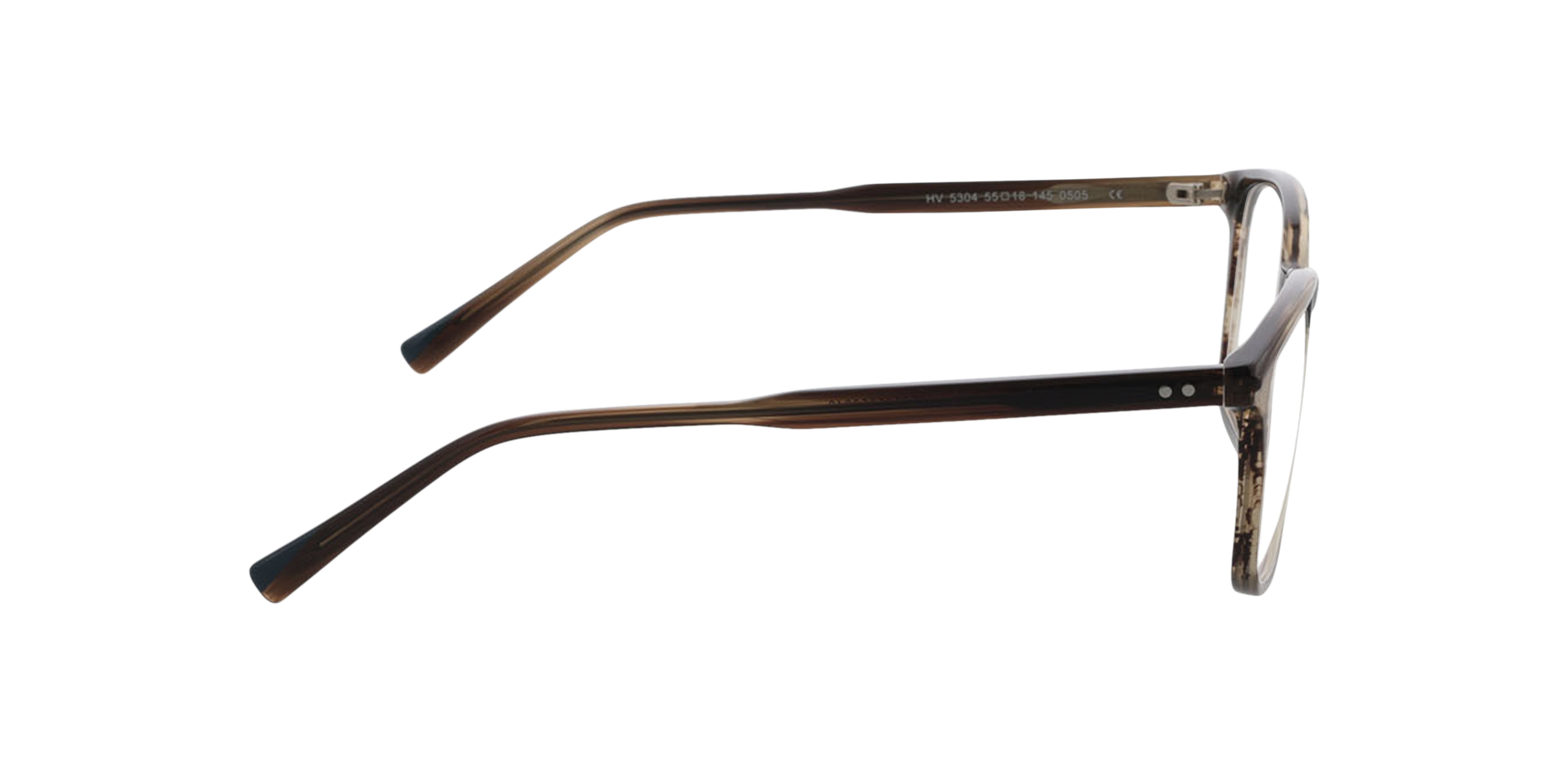 Barcelona Crystal Brown Horn AcetatEyeglass Frames von B24, Seitenansicht