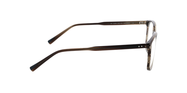 Barcelona Crystal Brown Horn AcetaatEyeglass Frames van B24, Zijaanzicht