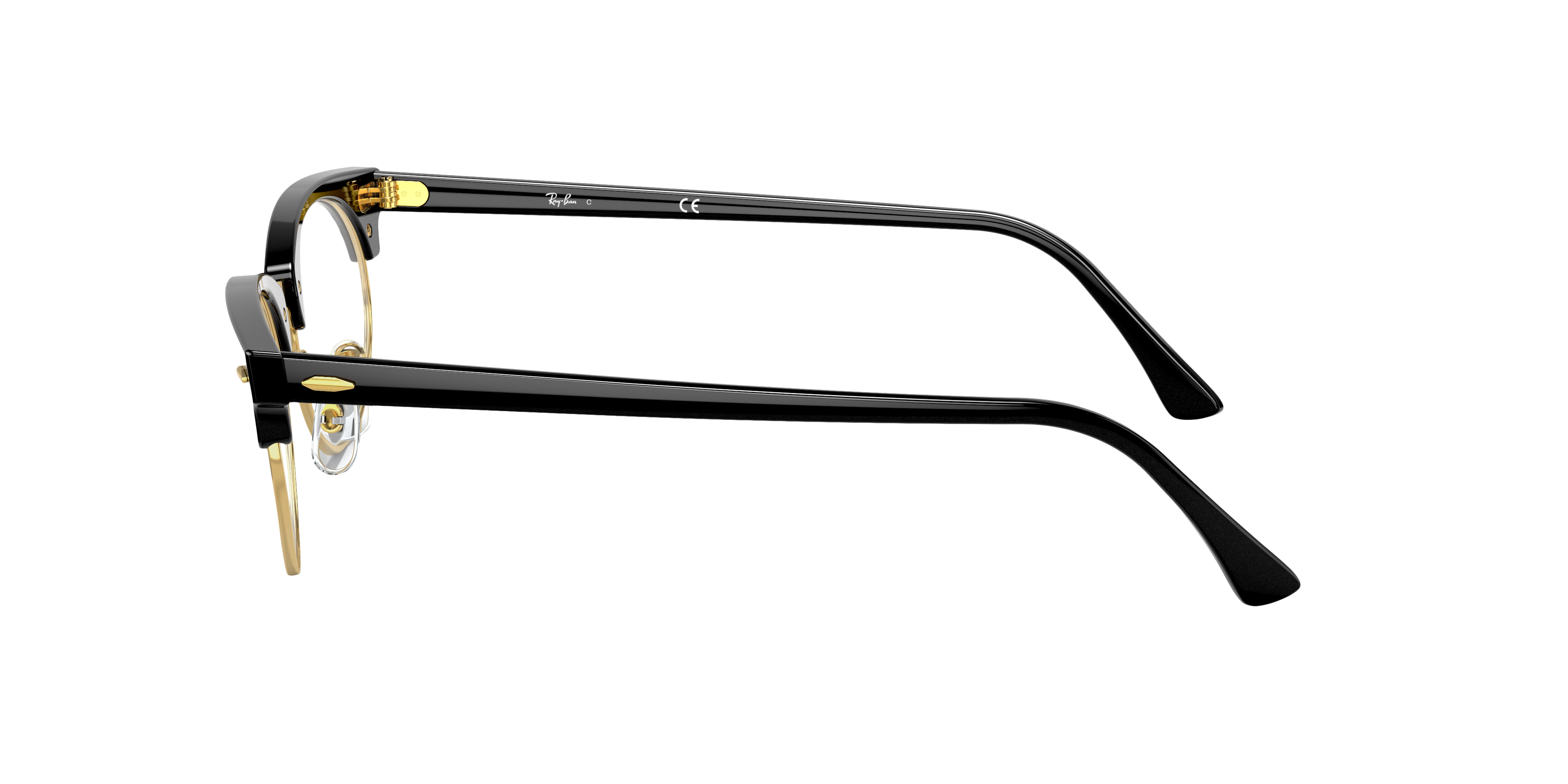 RB3946V Zwart AcetaatEyeglass Frames van B24, Zijaanzicht