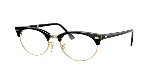 RB3946V Zwart AcetaatEyeglass Frames van B24, Hoekweergave