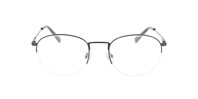 Belfast Mat donker gunmetal MetaalEyeglass Frames van B24, Vooraanzicht