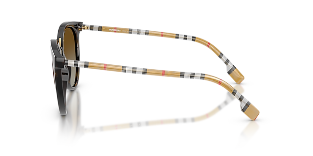 BE4316 Donker Havana KunststofSunglass Frames van B24, Zijaanzicht