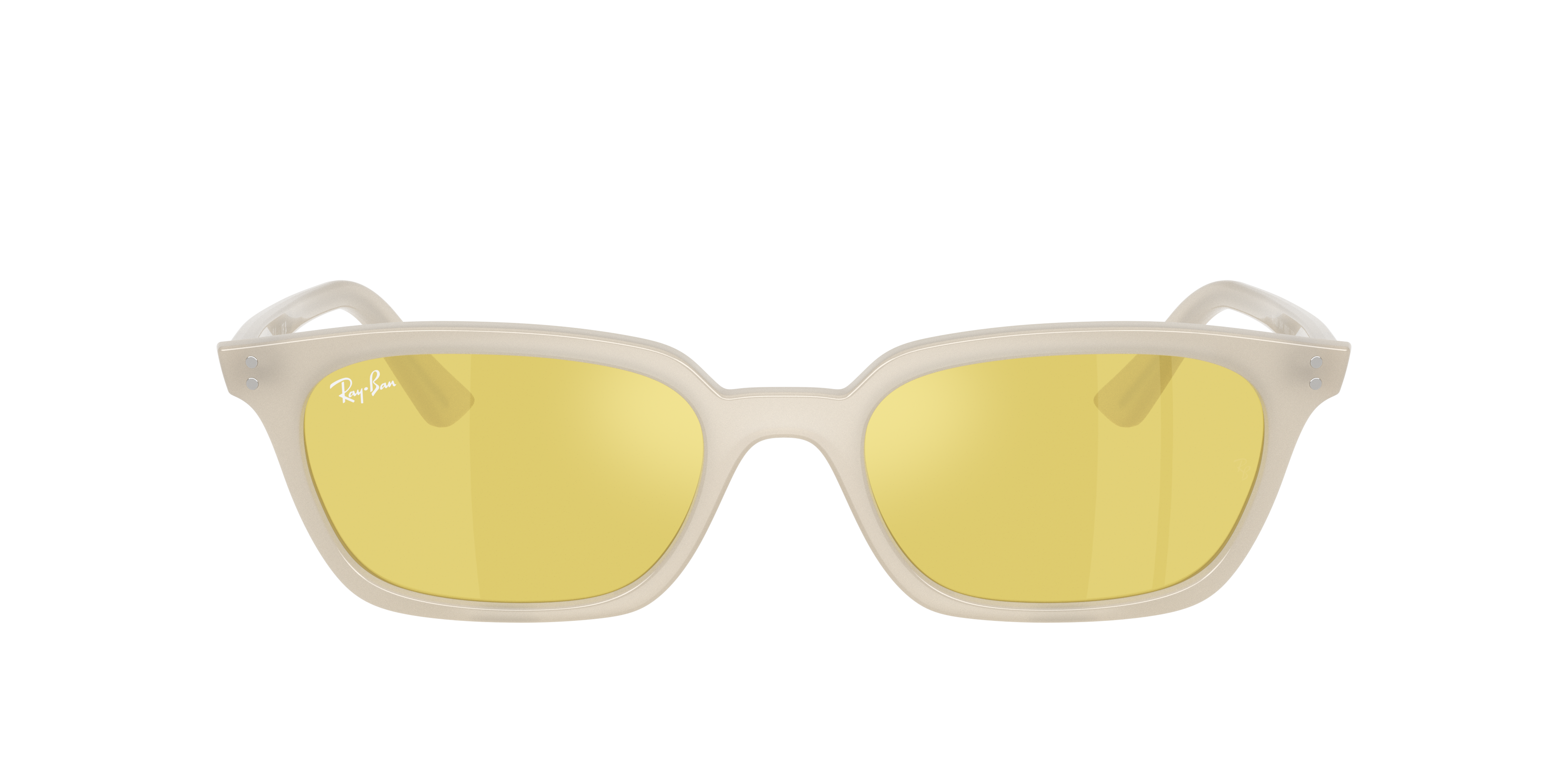 RB4456 Cloudy Warm White KunststofSunglass Frames van B24, met getinte lenzen