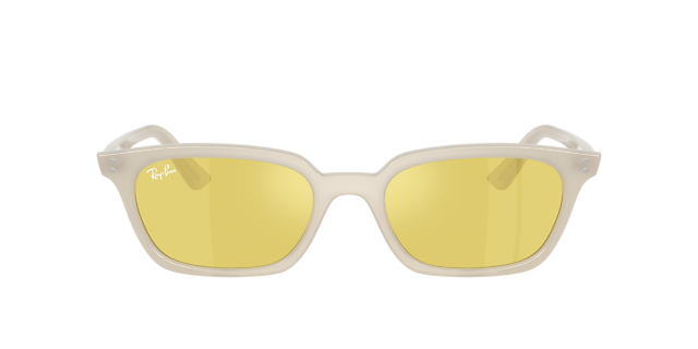 RB4456 Cloudy Warm White KunststofSunglass Frames van B24, met getinte lenzen