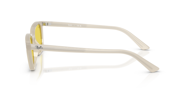 RB4456 Cloudy Warm White KunststofSunglass Frames van B24, Zijaanzicht