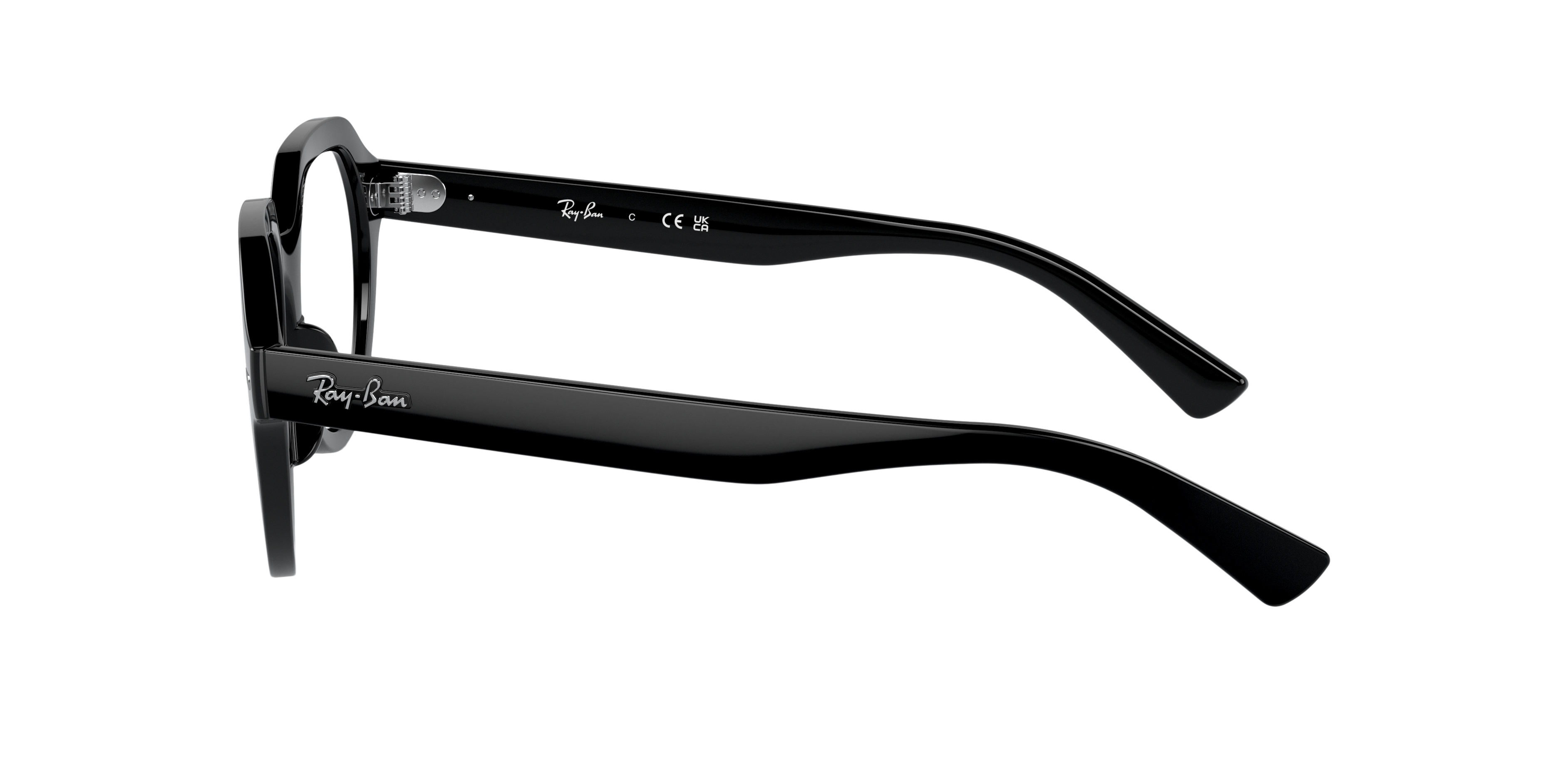 RB7214 Schwarz KunststoffEyeglass Frames von B24, Seitenansicht