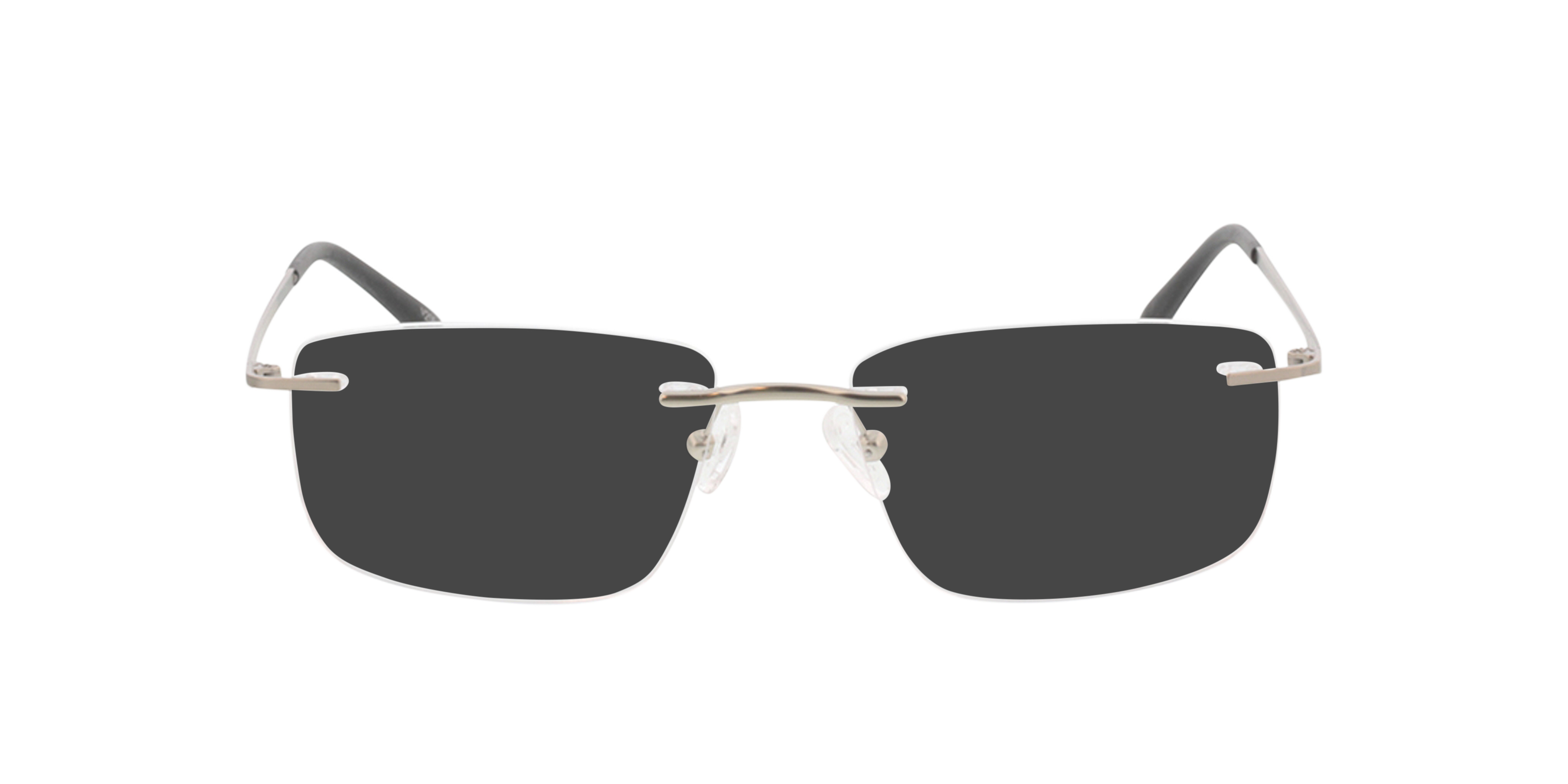 Livius Silber matt MetallEyeglass Frames von B24, mit getönten Gläsern