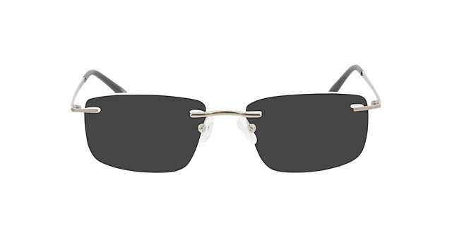 Livius Matzilver MetaalEyeglass Frames van B24, met getinte lenzen