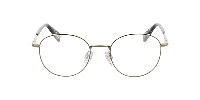 Princeton Silver  &  Black Crystal Pattern MetallEyeglass Frames von B24, Vorderansicht