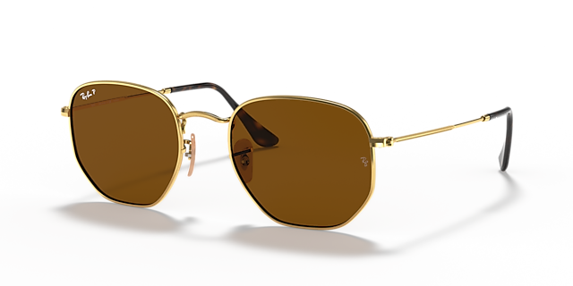 RB3548N Arista goud MetaalSunglass Frames van B24, Hoekweergave