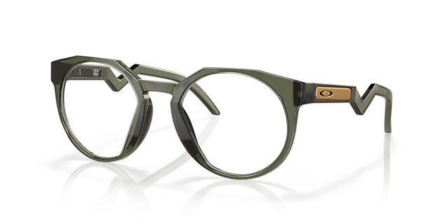 HSTN Olijfgroen Inkt KunststofEyeglass Frames van B24, Hoekweergave