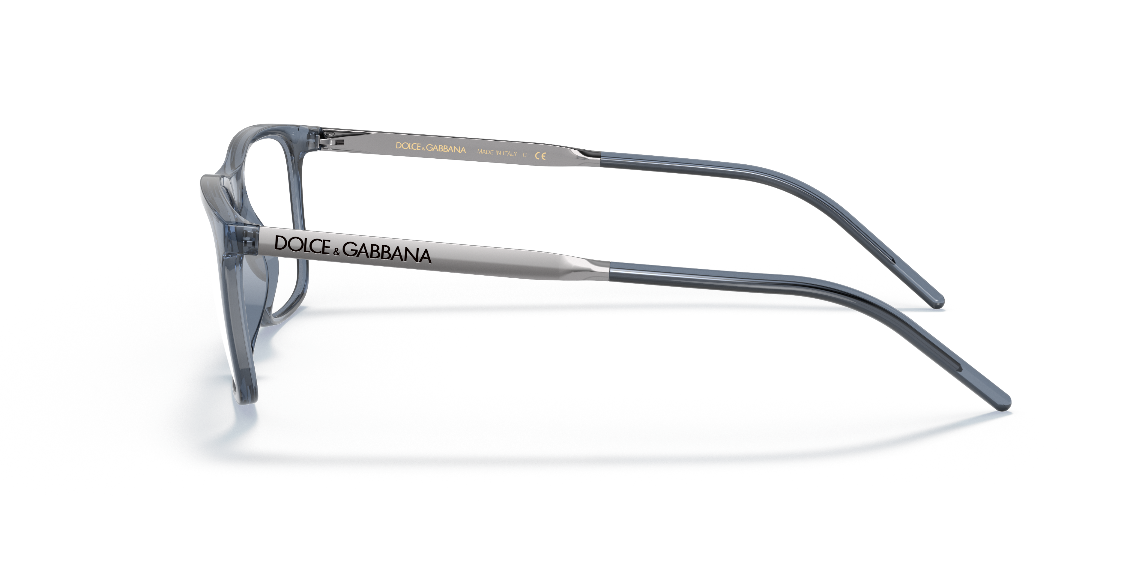 DG5044 Blauw KunststofEyeglass Frames van B24, Zijaanzicht