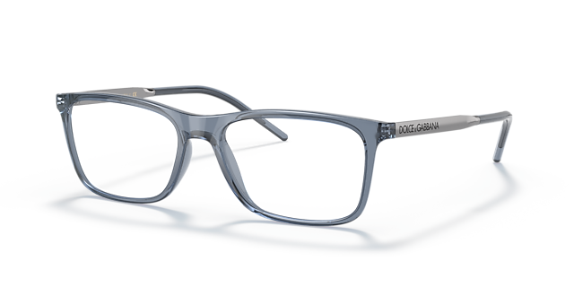 DG5044 Blauw KunststofEyeglass Frames van B24, Hoekweergave