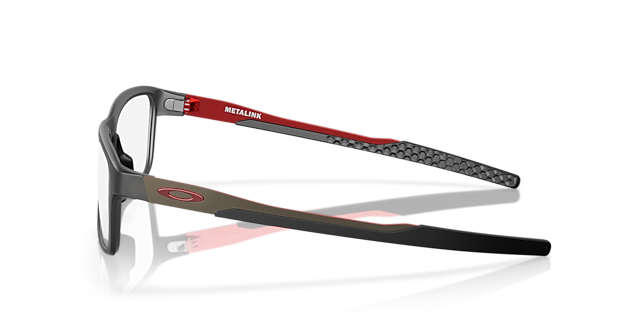 Metalink Grau Rauch satiniert KunststoffEyeglass Frames von B24, Seitenansicht