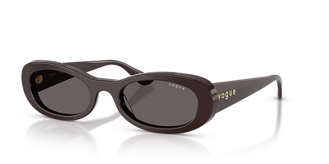 VO5582S Full Brown AcetaatSunglass Frames van B24, Hoekweergave