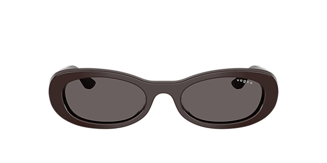 VO5582S Full Brown AcetaatSunglass Frames van B24, met getinte lenzen