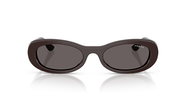 VO5582S Full Brown AcetaatSunglass Frames van B24, Vooraanzicht