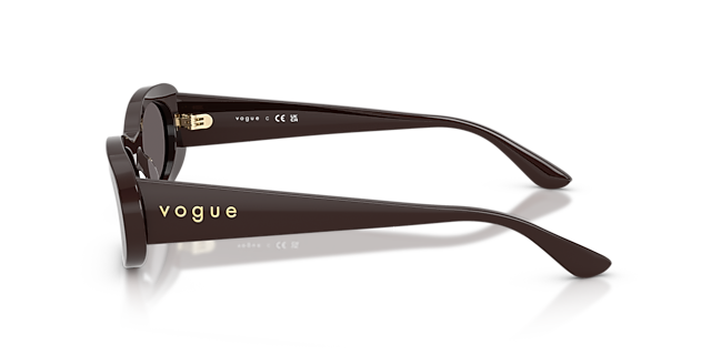 VO5582S Full Brown AcetaatSunglass Frames van B24, Zijaanzicht