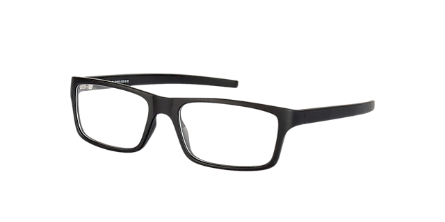 Nador Zwart KunststofEyeglass Frames van B24, Hoekweergave