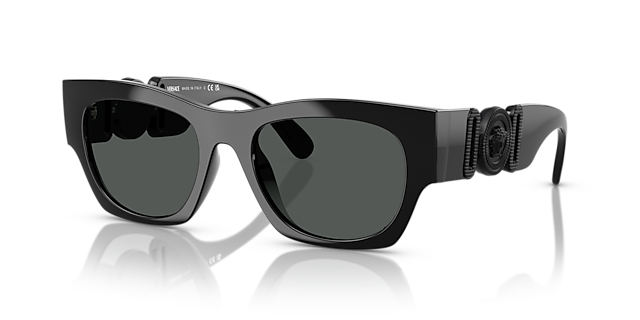 VE4479U Zwart KunststofSunglass Frames van B24, Hoekweergave