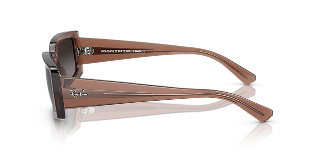 RB4395 Braun transparent KunststoffSunglass Frames von B24, Seitenansicht