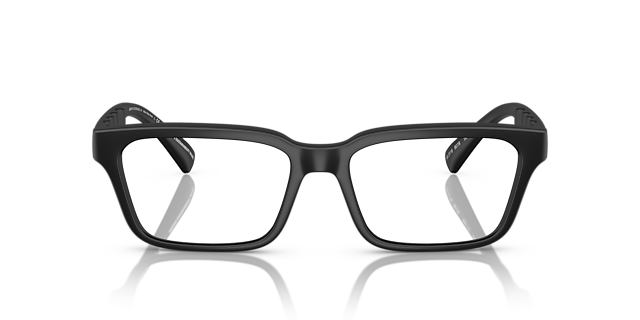 AX3116 Matzwart KunststofEyeglass Frames van B24, Vooraanzicht