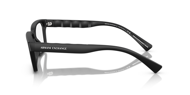 AX3116 Matzwart KunststofEyeglass Frames van B24, Zijaanzicht