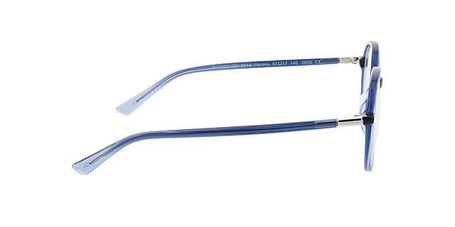 Verona Verlaufstönung Blau AcetatEyeglass Frames von B24, Seitenansicht