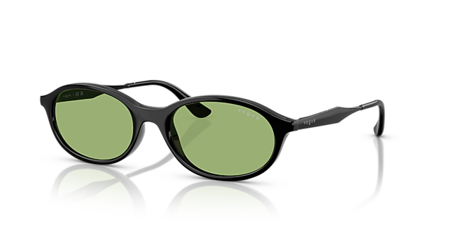 VO5625S Zwart KunststofSunglass Frames van B24, Hoekweergave