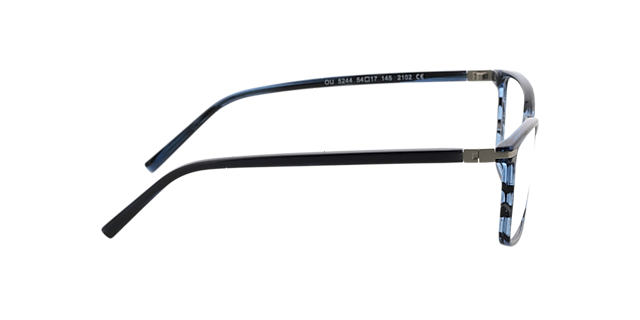 Wembley Blauw hoorn  &  matzilver AcetaatEyeglass Frames van B24, Zijaanzicht