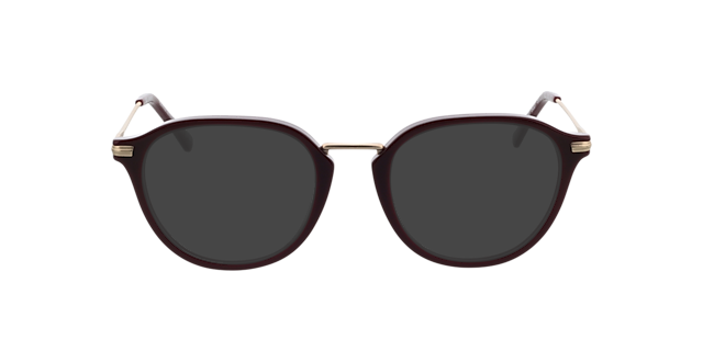 Anaheim Bordeauxrood  &  satijn goud AcetaatEyeglass Frames van B24, met getinte lenzen