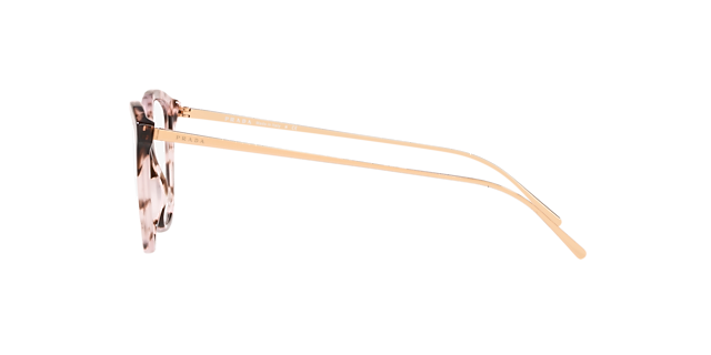 PR 11VV Roze Havana AcetaatEyeglass Frames van B24, Zijaanzicht