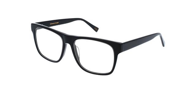 Toby Jet Black AcetatEyeglass Frames von B24, Dreiviertelansicht