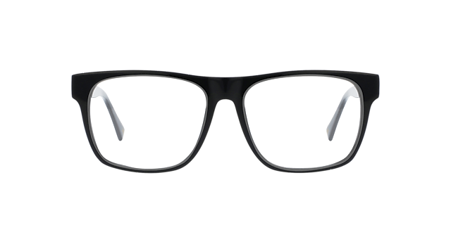 Toby Jet Black AcetatEyeglass Frames von B24, Vorderansicht