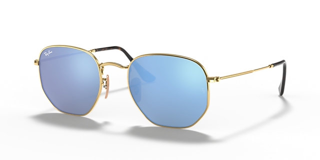 RB3548N Arista goud MetaalSunglass Frames van B24, Hoekweergave