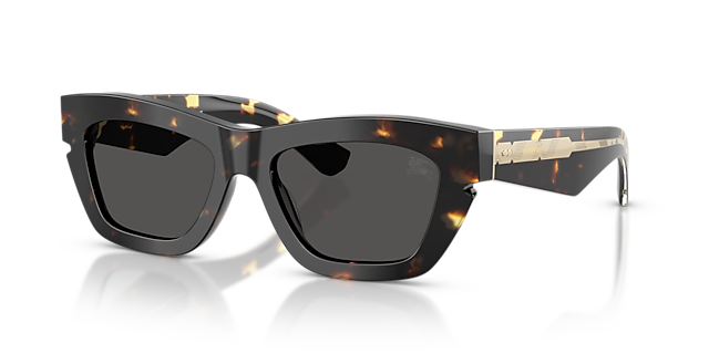 BE4454 Yellow Havana AcetatSunglass Frames von B24, Dreiviertelansicht