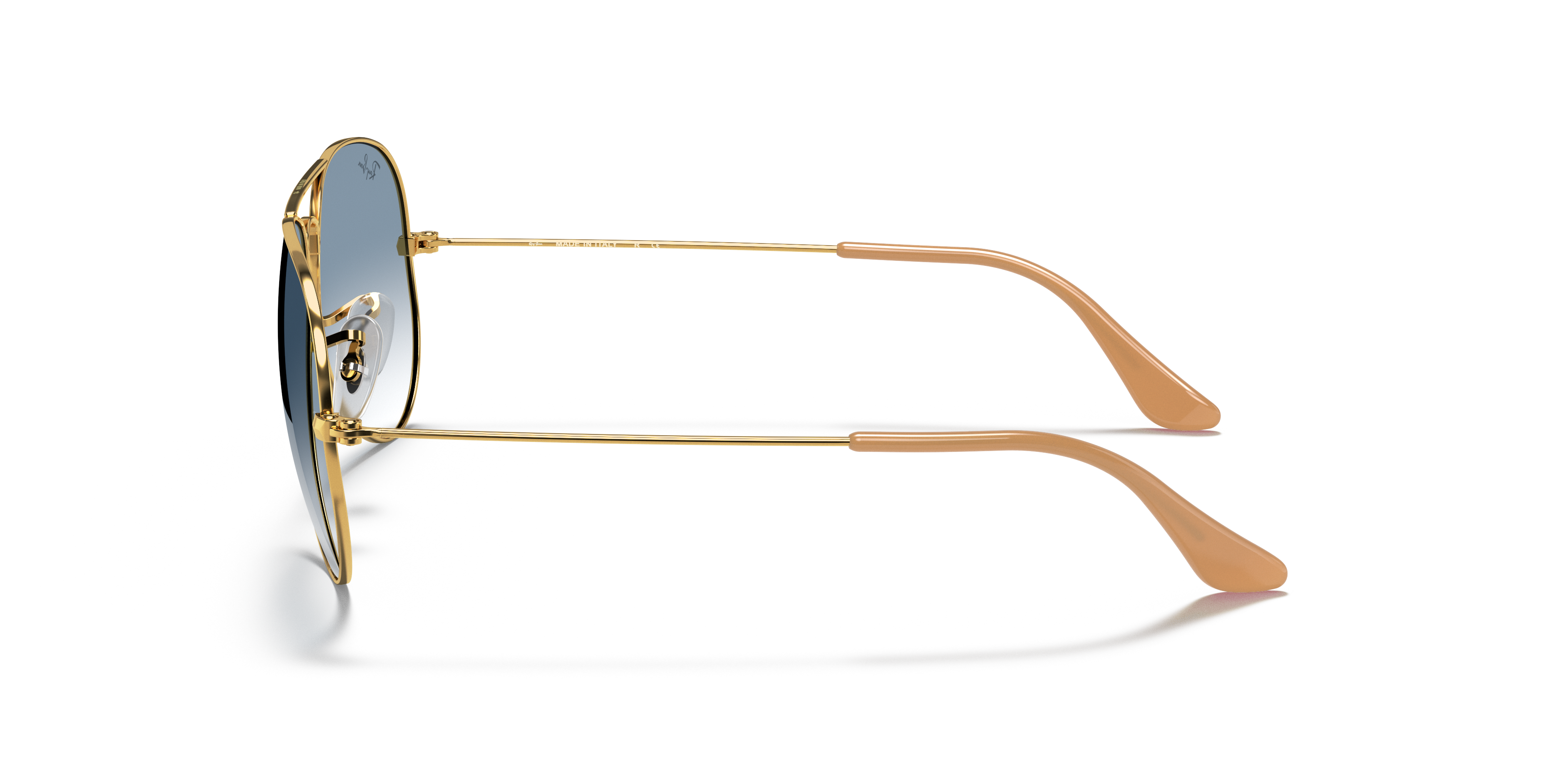 RB3025 Arista Gold MetallSunglass Frames von B24, Seitenansicht