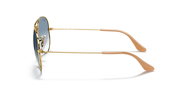 RB3025 Arista goud MetaalSunglass Frames van B24, Zijaanzicht