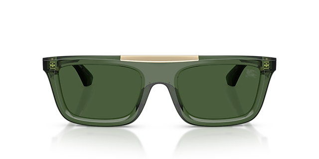 BE4451U Grün KunststoffSunglass Frames von B24, Vorderansicht