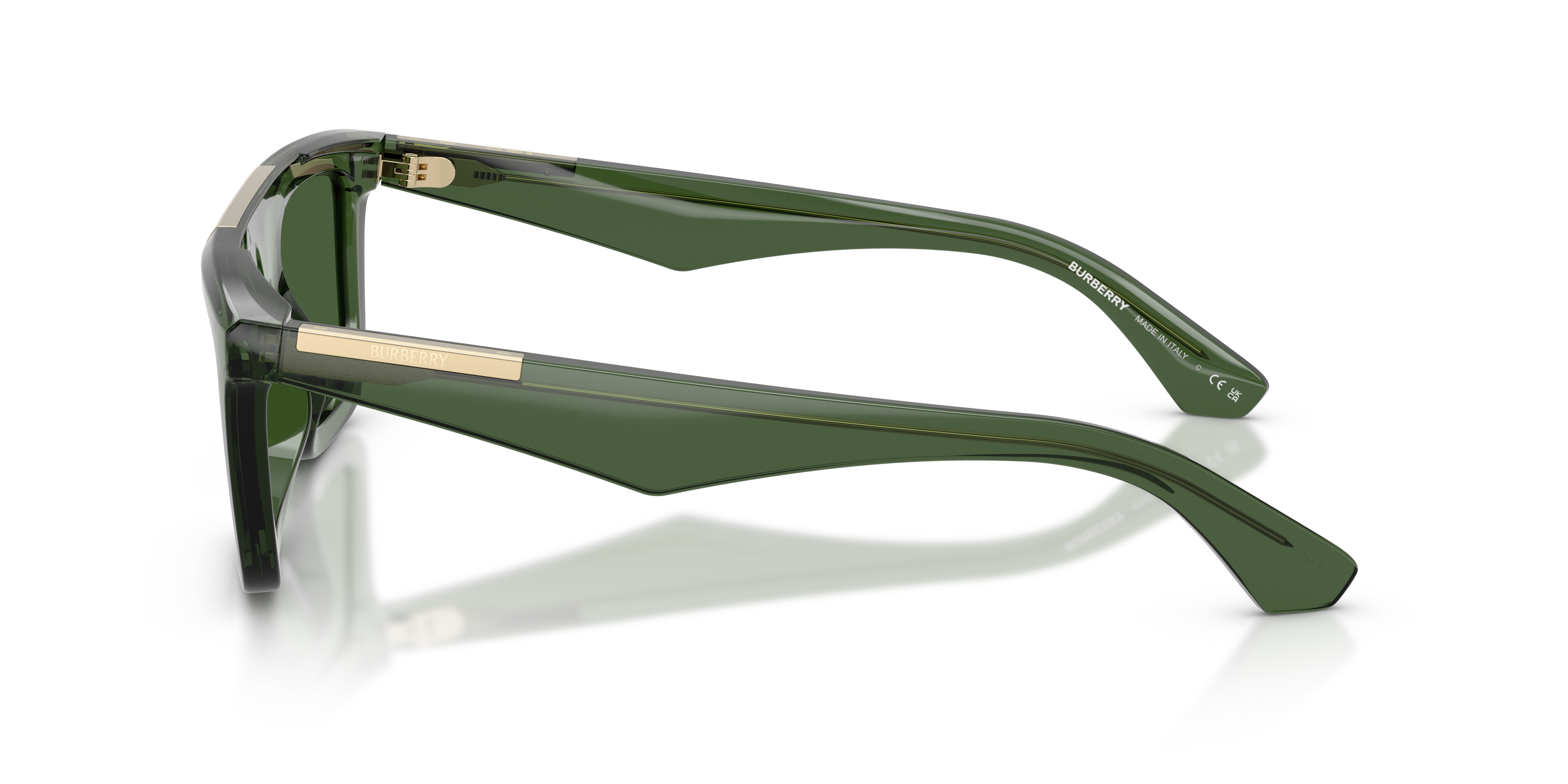 BE4451U Grün KunststoffSunglass Frames von B24, Seitenansicht