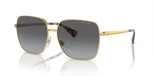 RA4142 Glänzendes Gold MetallSunglass Frames von B24, Dreiviertelansicht