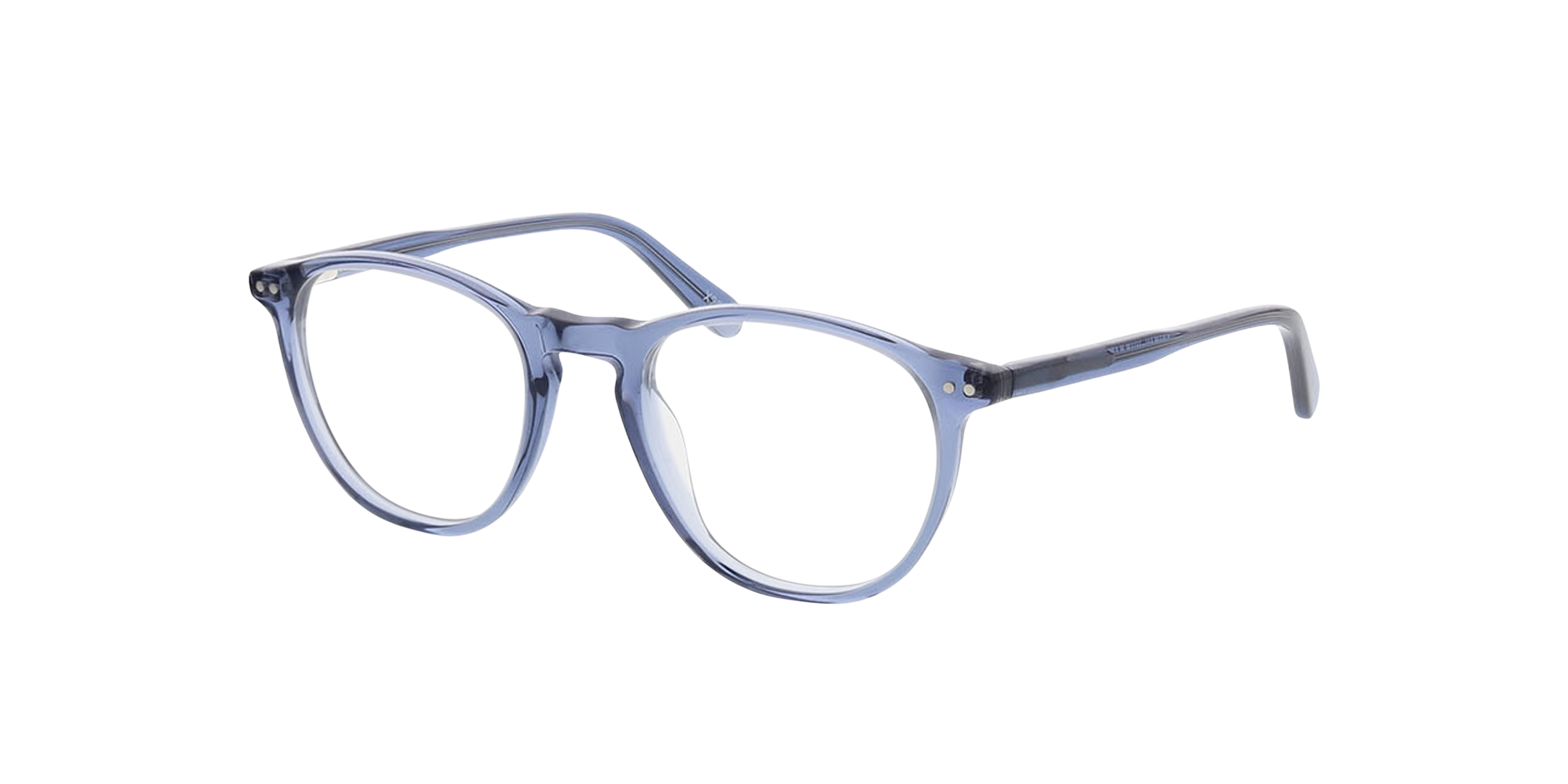 Alvin Blauw AcetaatEyeglass Frames van B24, Hoekweergave